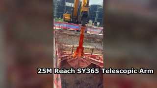 25-m-Teleskoparm mit 1,5-cbm-Löffel für SY365