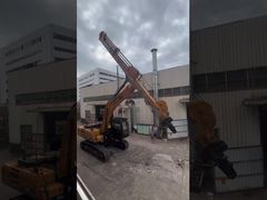 Sehen Sie sich den 30-Tonnen-Clamshell-Bagger-Teleskoparm für große Reichweite mit CE-zertifizierter BS900-Platine an
